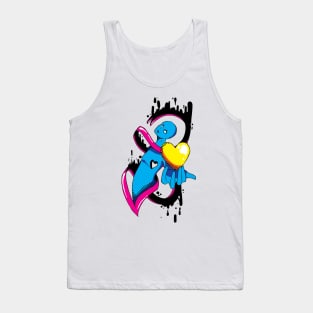 Heartthrob (Black BG) Tank Top